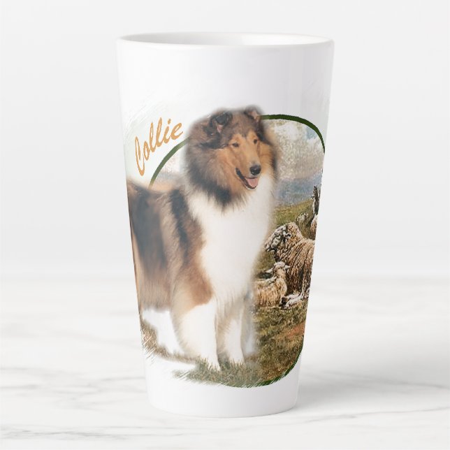 Tasse Latte Rough Collie Keeper of the Sheep (Devant)
