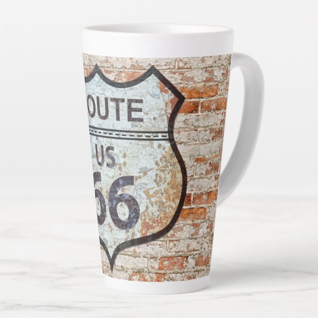 TASSE LATTE ROUTE US 66 (Angle droit)