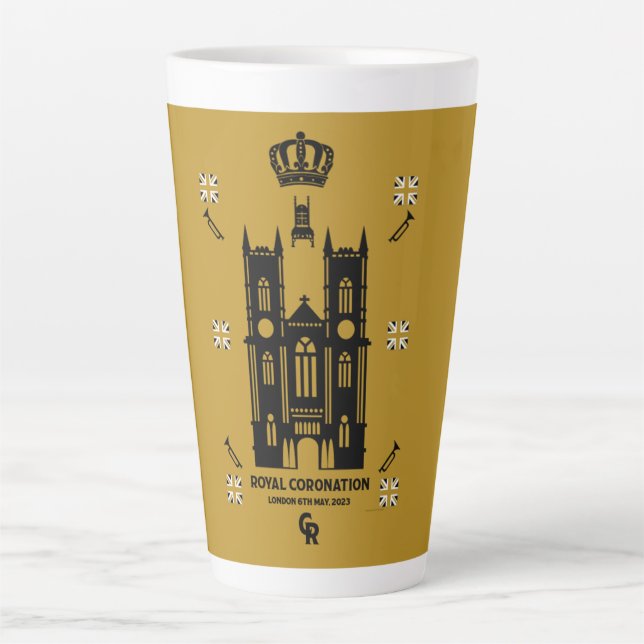 Tasse Latte Royal Coronation Abbaye de Westminster (Devant)
