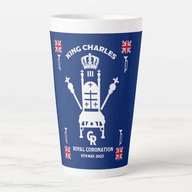 Tasse Latte Royal Coronation King Charles III (Devant)