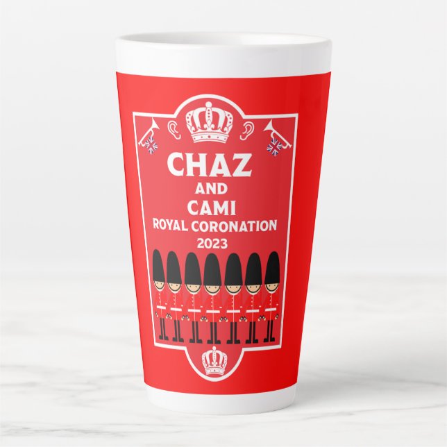Tasse Latte Royal Coronation King Charles III (Devant)