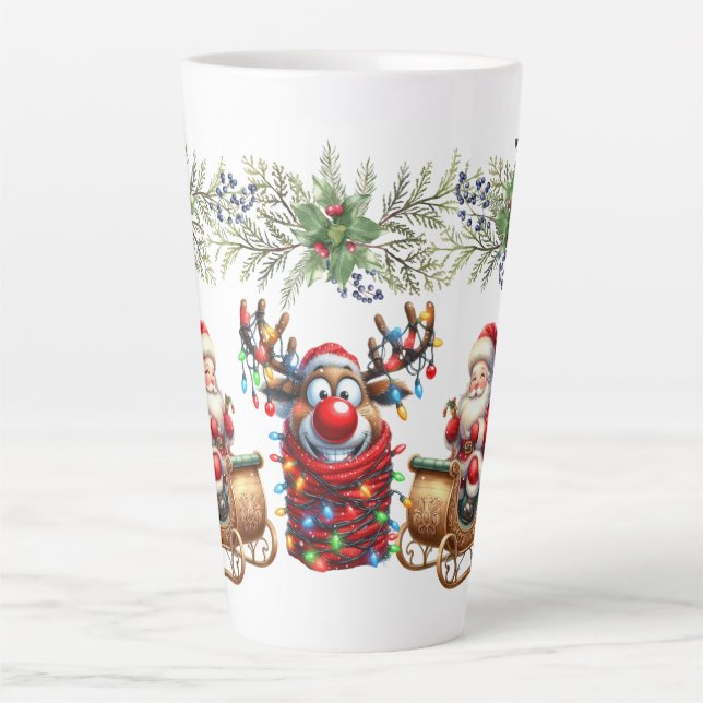 Tasse Latte Rudolf The Rednosed Reindeer  (Devant)