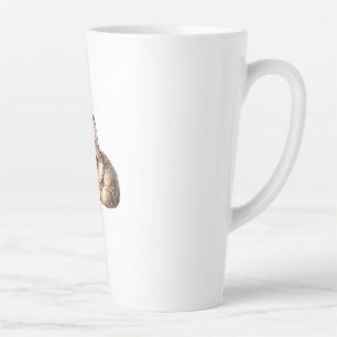 Tasse Latte Sac à main transparent avec un adorable louveteau