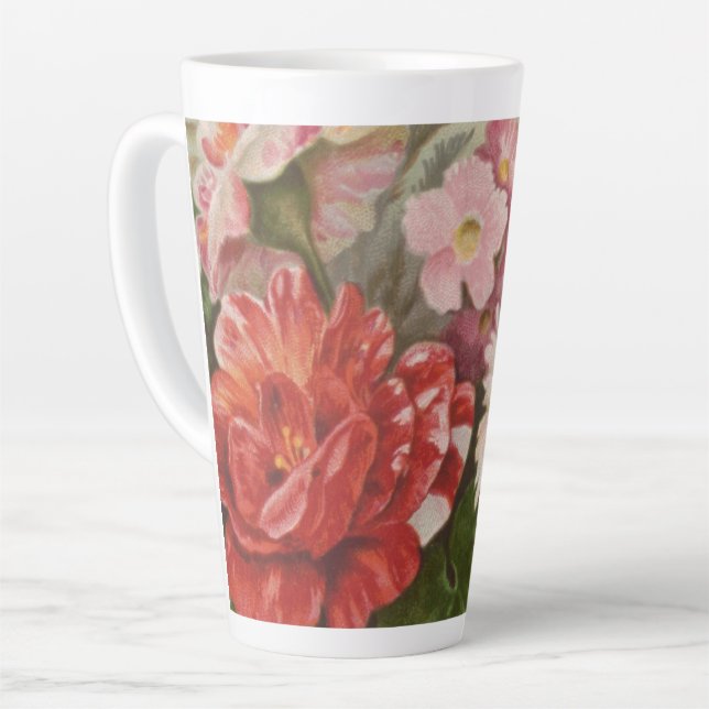 Tasse Latte Saint-Valentin antique, L. Prang & Co., 1882  (Angle gauche)