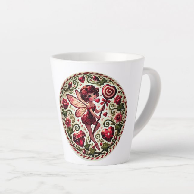 Tasse Latte Saint Valentin Fée (Angle droit)
