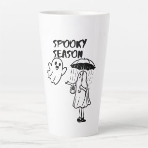 Tasse Latte Saison effrayante Mignon Fantôme Halloween