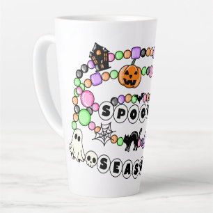 Tasse Latte Saison Éffrayante Preppy Halloween Bracelet d'amit