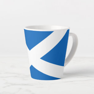 Tasse Latte Saltire ~ Drapeau de l'Ecosse