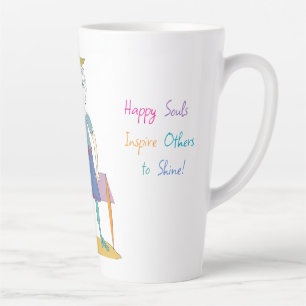 Tasse Latte SANDY - Joyeuses âmes inspirent les autres à brill