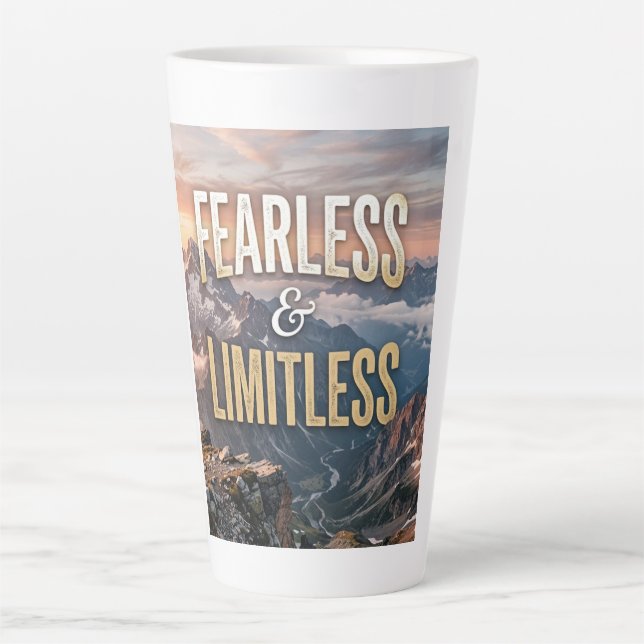 Tasse Latte Sans peur et sans limites (Devant)