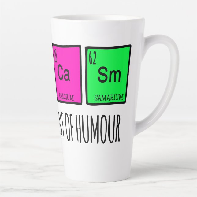 Tasse Latte Sarcasme Principaux Éléments De La Science De L'Hu (Droite)
