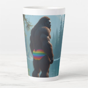 Tasse Latte Sasquatch en fleurs