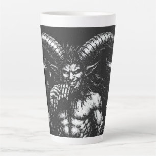 Tasse Latte Satyre d'hiver cornu — par BurnsInHell