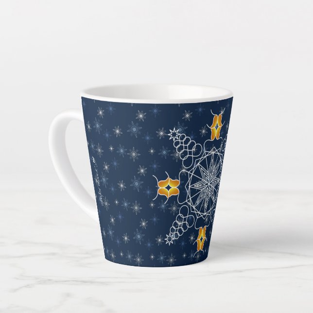 Tasse Latte Sauce-neige d'hiver moderne baiser muackS! ! ! (Angle gauche)