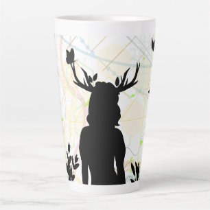 Tasse Latte Sauvage avec la nature