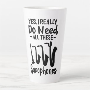 Tasse Latte Saxophone - Types de saxophones