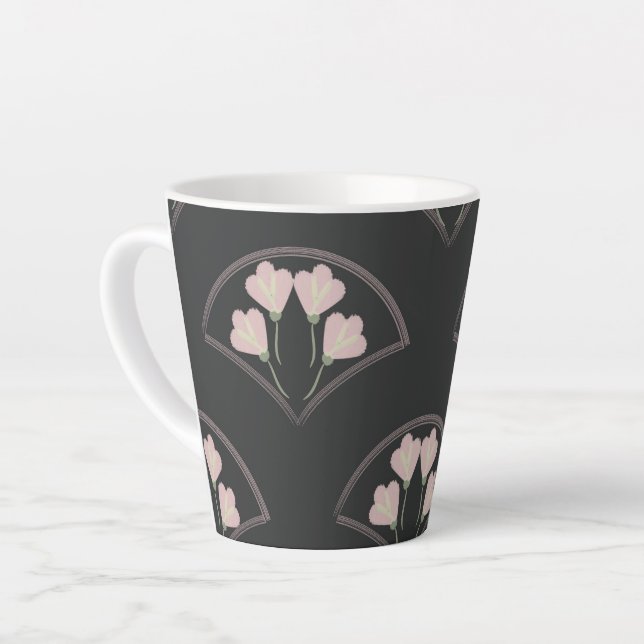 Tasse Latte "Scallop Garden" (Angle gauche)