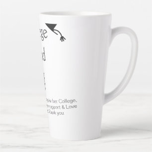 Tasse Latte Scanne de fonds de collège QR ajouter des détails