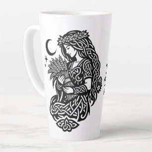Tasse Latte Sceau de la Vierge — Encre du zodiaque liée à la T