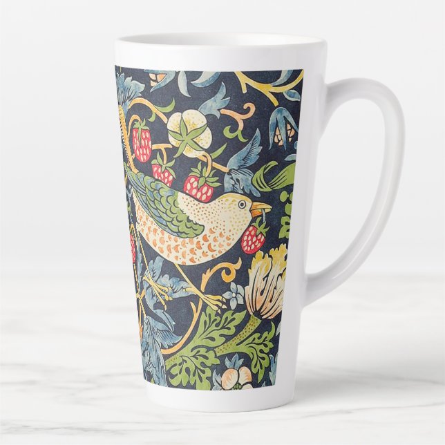 Tasse Latte Schéma floral William Morris Strawberry Thief (Droite)