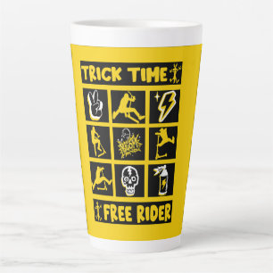 Tasse Latte Scooter Freestyle Trick