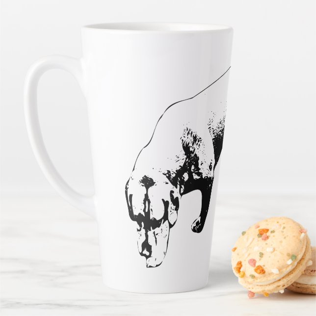 Tasse Latte Scoutisme d'automne en encre (En situation)