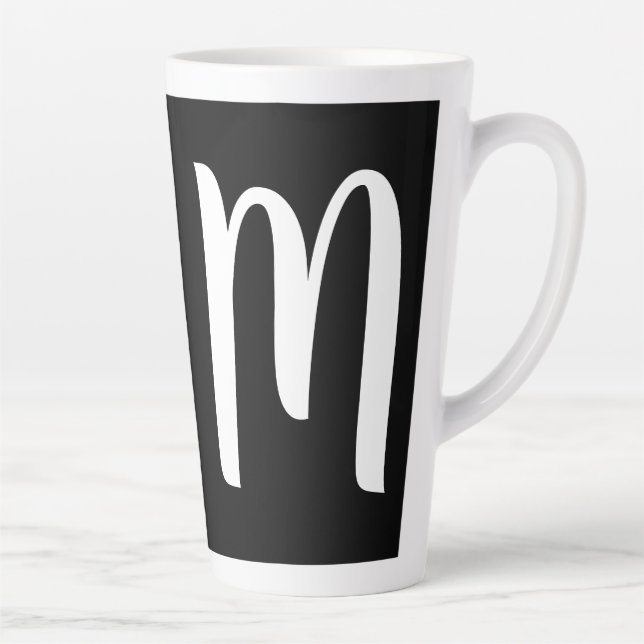TASSE LATTE SCRIPT MONOGRAMME (Droite)
