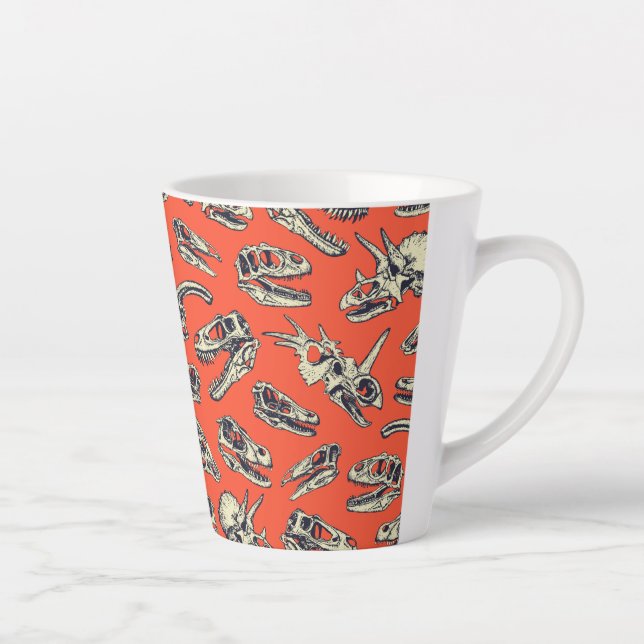 Tasse Latte Sculptures d'Orange & Navy (Droite)