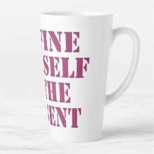 Tasse Latte Se limiter à la citation de motivation actuelle