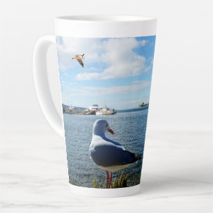 Tasse Latte Seagull, Boats et The Ocean