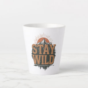 Tasse Latte Séjour Rustique Graphique Randonner Sauvage