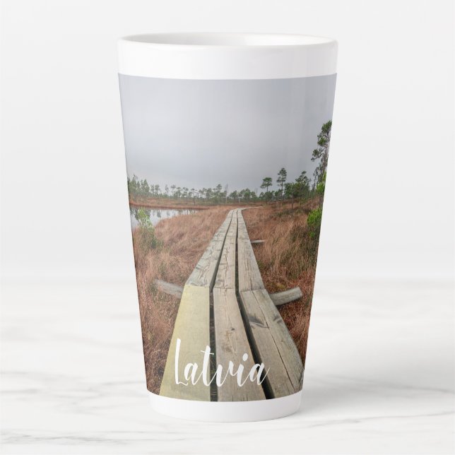 Tasse Latte Sentier de randonnée dans le marécage (Devant)