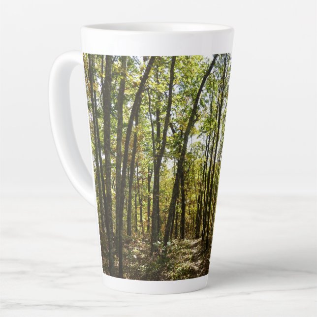 Tasse Latte Sentier des Appalaches en octobre à Shenandoah (Angle gauche)