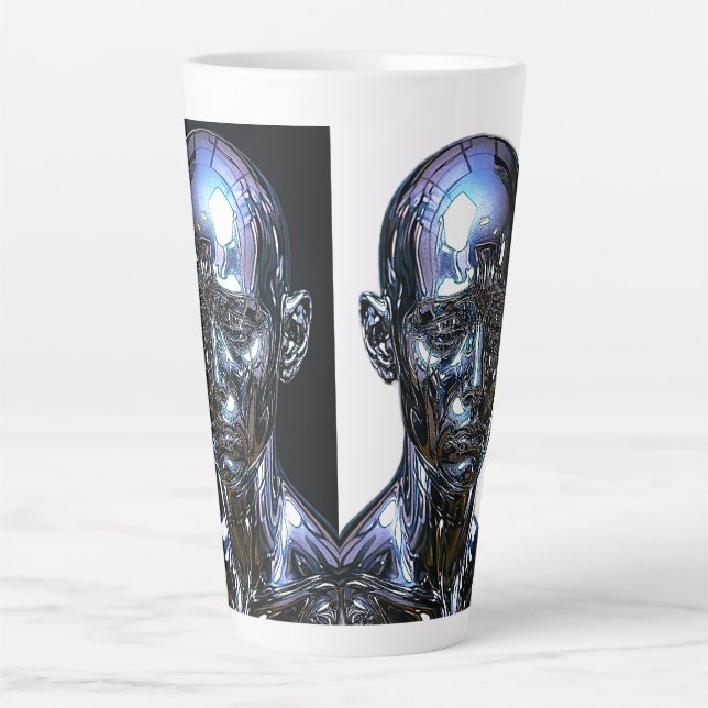 Tasse Latte Sentinelle Chrome Cyber (Devant)