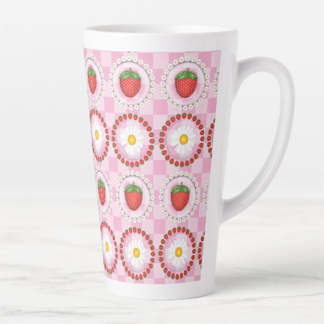 Tasse Latte Sérénade aux fraises  (Droite)