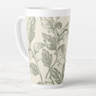 Tasse Latte Serene Sage Green | Charme de la vigne rustique Co