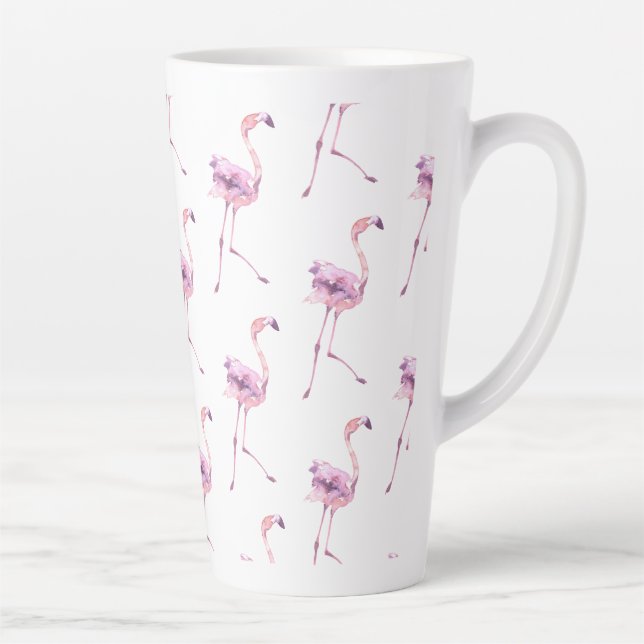 Tasse Latte Série Flamant Tendre Design 5  (Droite)