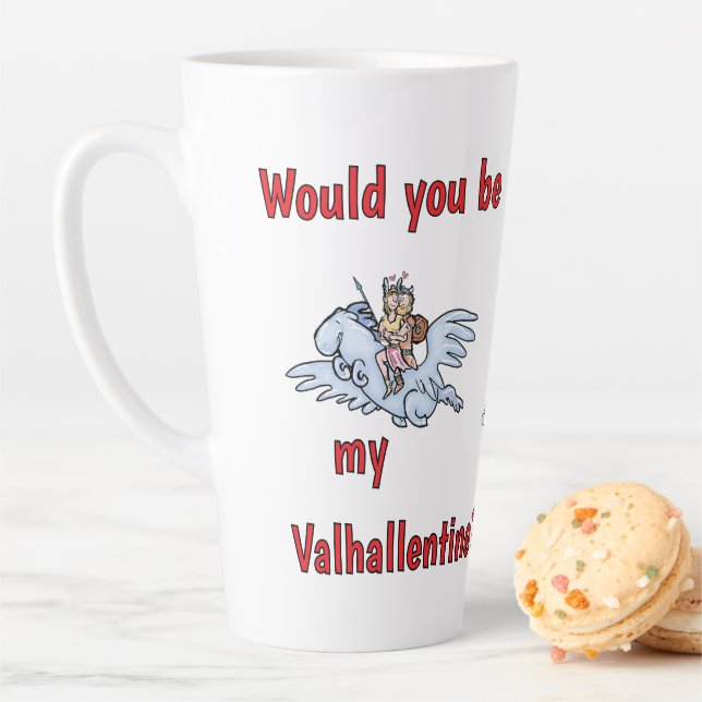 Tasse Latte Seriez-vous mon Valhallentine ? (En situation)