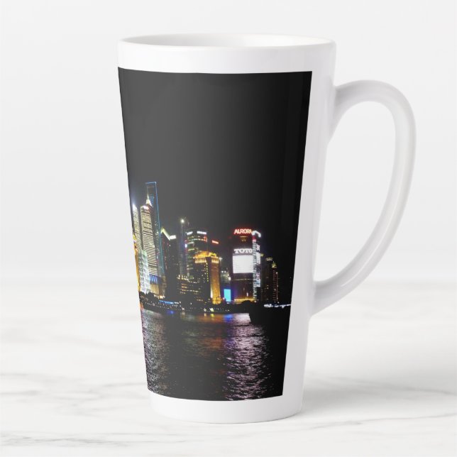 Tasse Latte Shanghai la nuit (Droite)