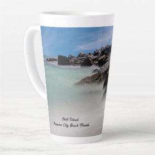 Tasse Latte Shell Island Rocks And Waves