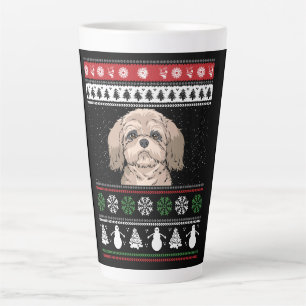 Tasse Latte Shih Tzu Noël