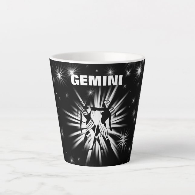 Tasse Latte Signe de Gemini (Devant)