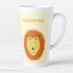Tasse Latte Signe du Lion Personnalisé Nom d'anniversaire