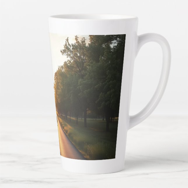 Tasse Latte Silhouette Minimaliste (Droite)