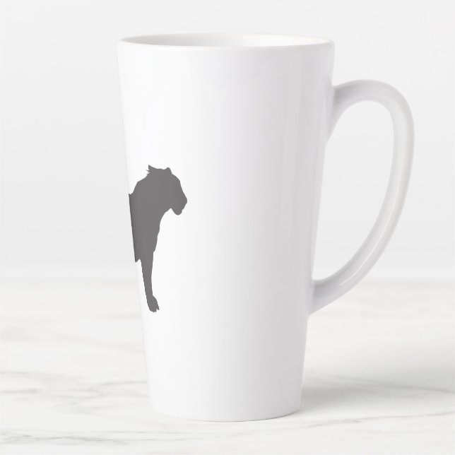 Tasse Latte Silhouette Tiger (Droite)