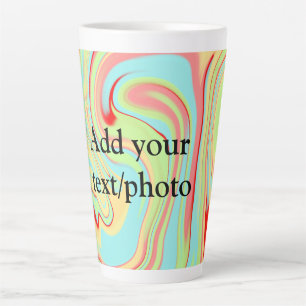 Tasse Latte Simple coulée de marbre acrylique ajoutez votre te