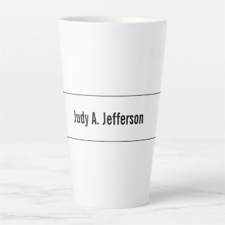 Tasse Latte Simple minimaliste classique simple