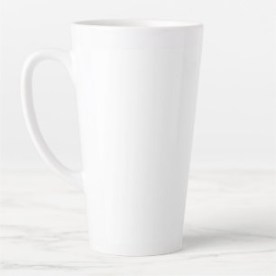 Tasse Latte simple minimum ajouter votre texte monogramme phot
