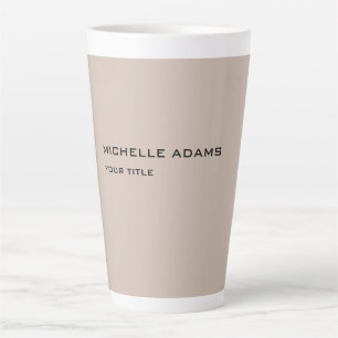 Tasse Latte Simple Professionnel Moderne