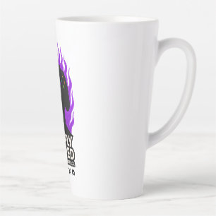 Tasse Latte SIMPLEMENT ENNUYÉ T-Shirt Gaming Purple Flame 🔥🎮